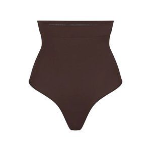 SKIMS NWT - EVERYDAY SCULPT HIGH-WAISTED THONG - ESPRESSO / M